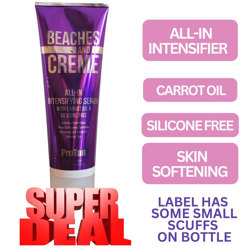 ProTan Beaches & Creme All-In Intensifying Serum Tanning Bed Lotion Intensifier