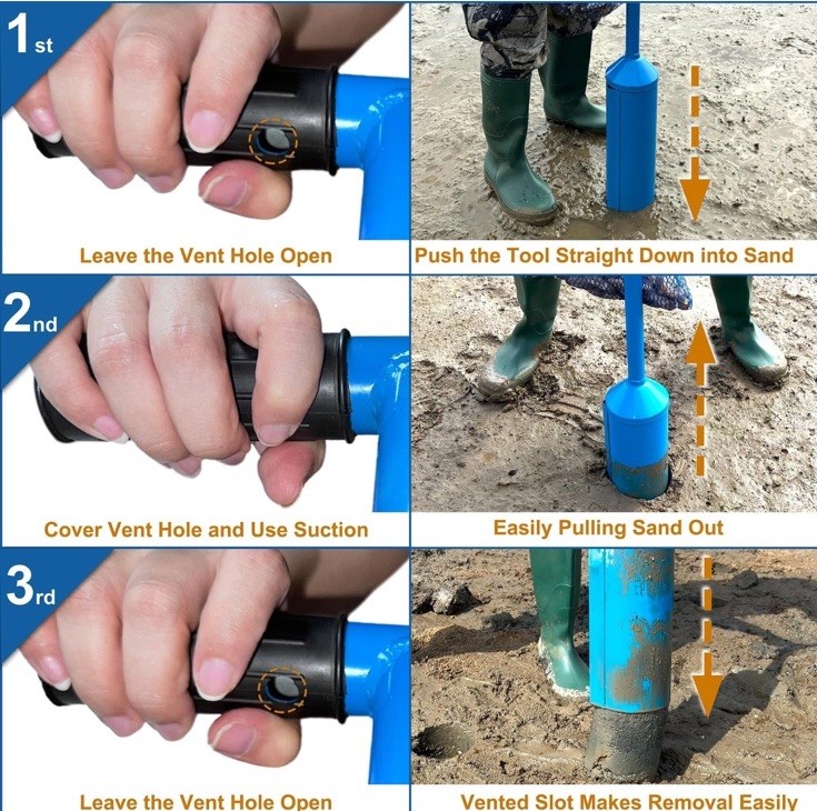 Clam Gun with Clam Bag