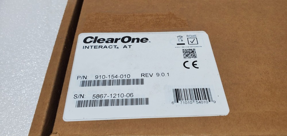 CLEARONE INTERACT at AUDIO CONFERENCE PROCESSOR 910-154-010 (rev 9.0.1) New.