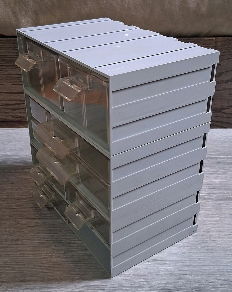 SUKI Modular Electronics Drawer Vintage Germany Rare 8 Drawer System One Missing