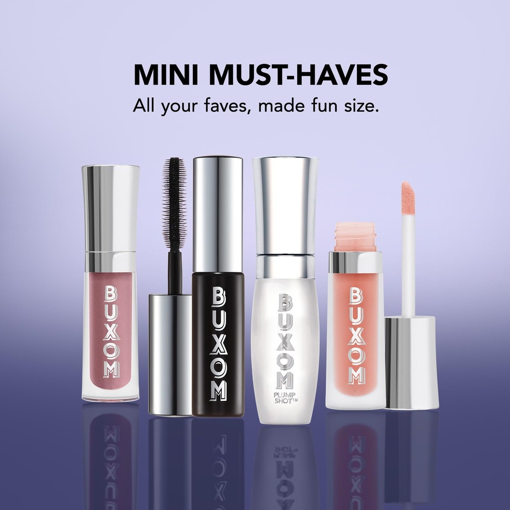 BUXOM Lash Volumizing Mascara - Blackest Black, Full Size for Dramatic Volume