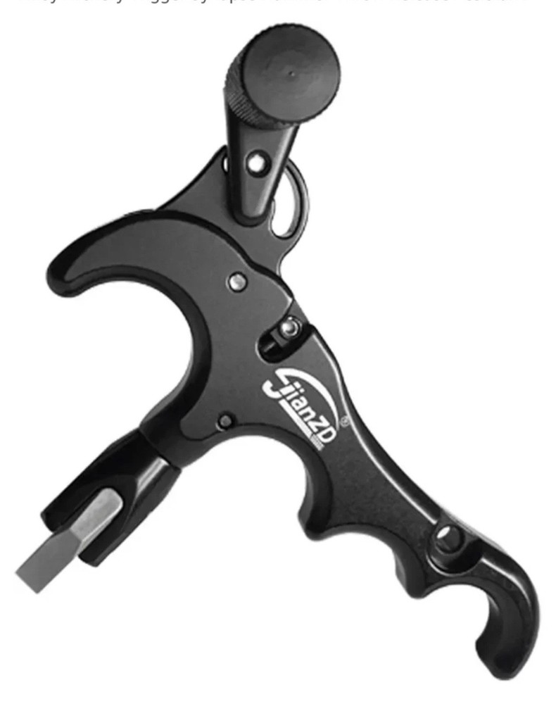 Bow Release for Compound Bow, Archery Release 360° Rotatable Thumb Release Black