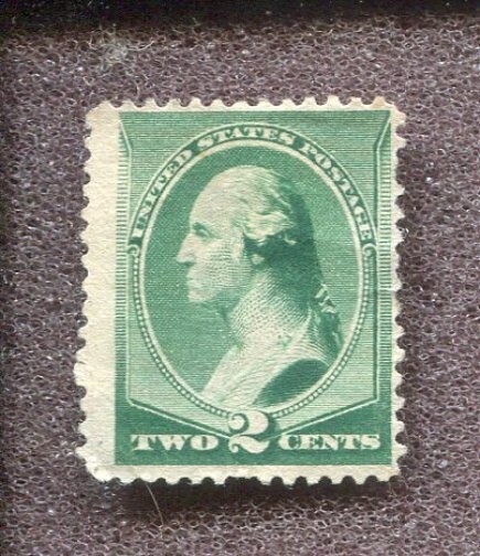 Scott No. 213 - 2c Green    MH