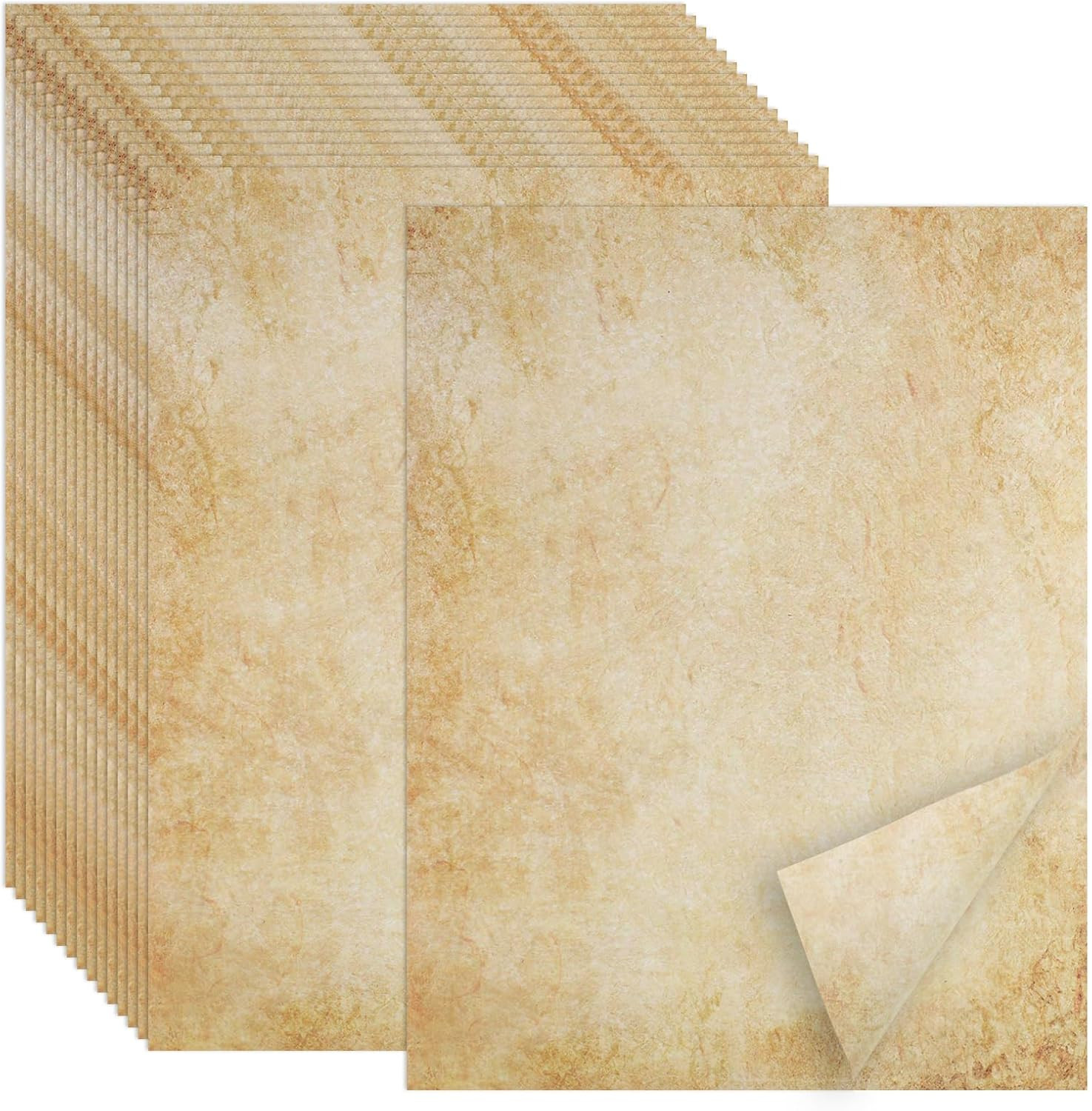 70PCS Vintage Paper 8.5 x 11 in Parchment Paper for Writing Letter wr...