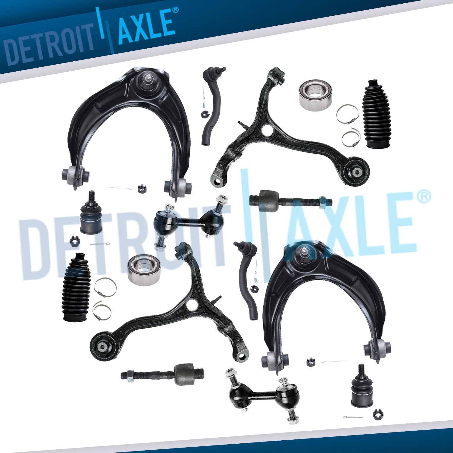 16pc Front Control Arm Ball Joint Wheel Bearing Kit for 2008 - 2012 Honda Accord