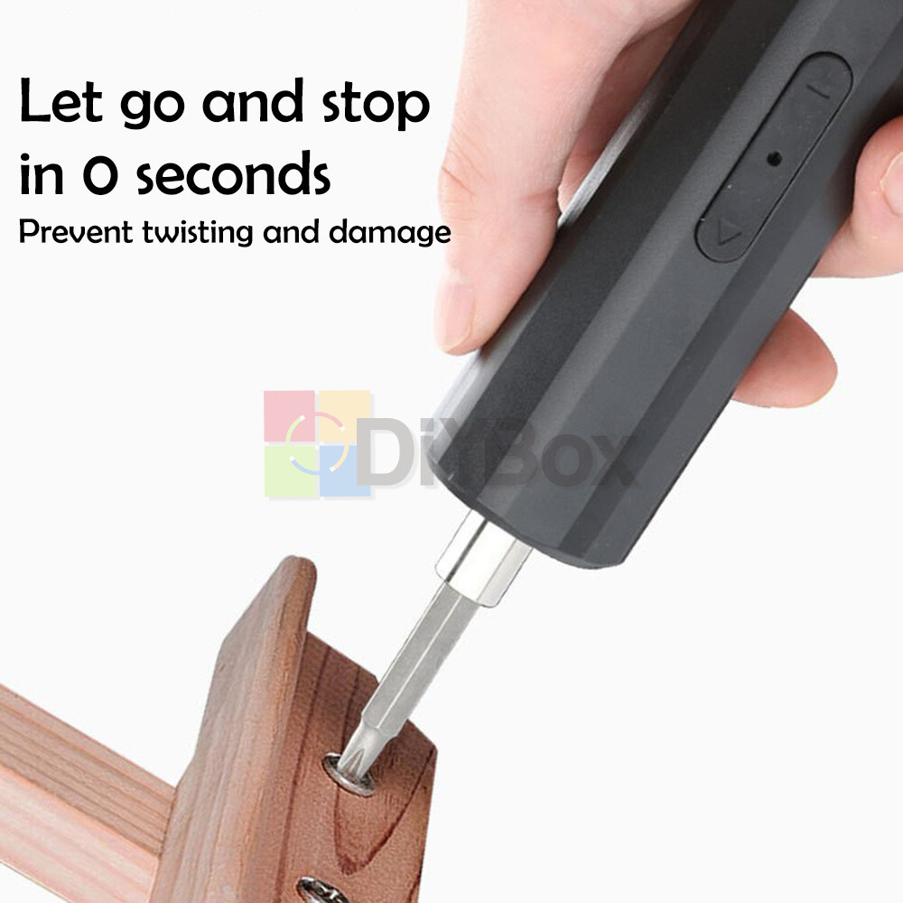 Mini Cordless Drill Electric Screwdriver Drill Driver Bits Home Rechargeable Kit