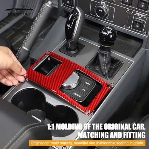 Center Control Shift Knob Panel Sticker Cover Compatible with INEOS Red