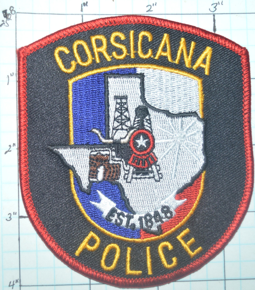 TEXAS, CORSICANA POLICE DEPT PATCH