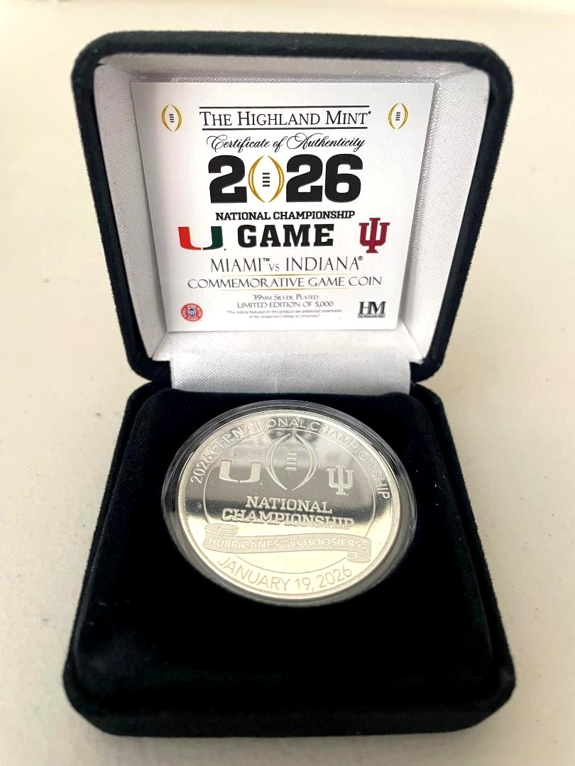 2 Pack Coin Combo from the 2026 CFP College Football National Championship Miami