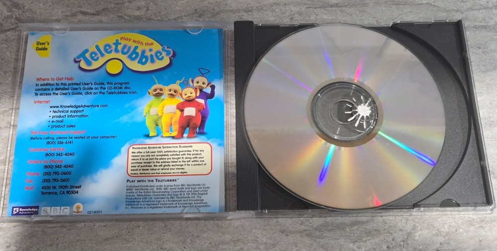 Knowledge Adventure Play with the Teletubbies CD-ROM Windows Untested