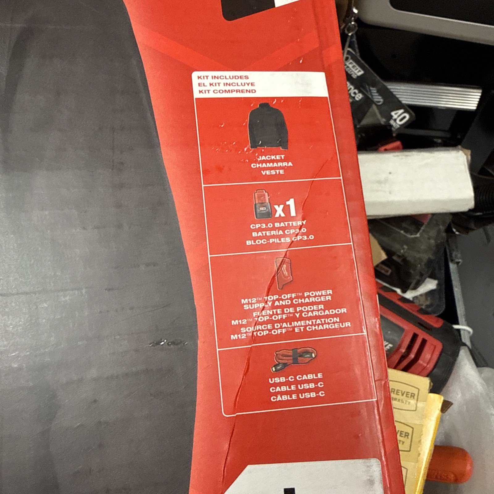 Milwaukee M100B-21L - M12 12V Durable Li-Ion Heated TOUGHSHELL Jacket - Large