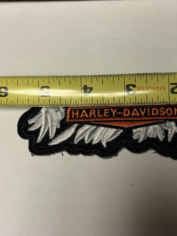 Harley Davidson Winged Bar Embroidered Patch Licensed Motorcycle Biker