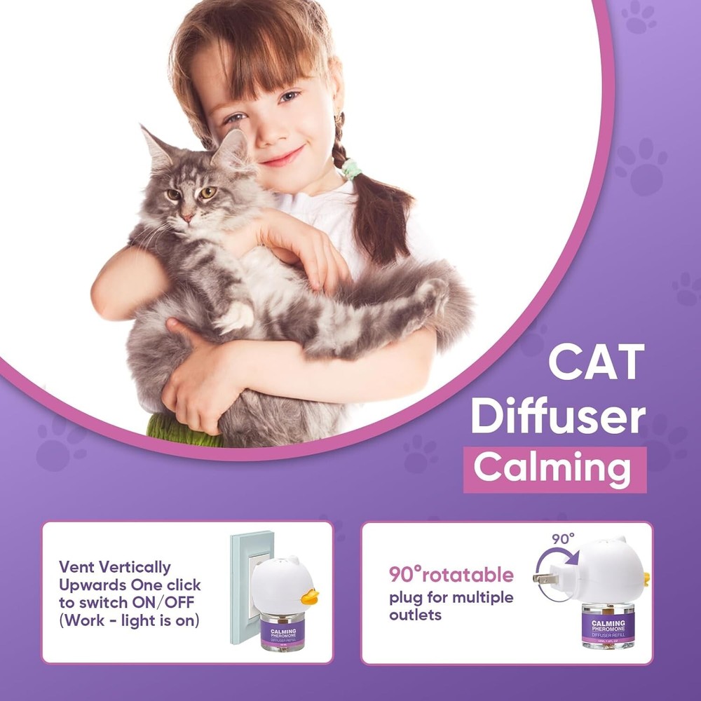 Cat Calming Pheromone Plug In Diffuser Kit Effectively Relieve Anxiety Stress