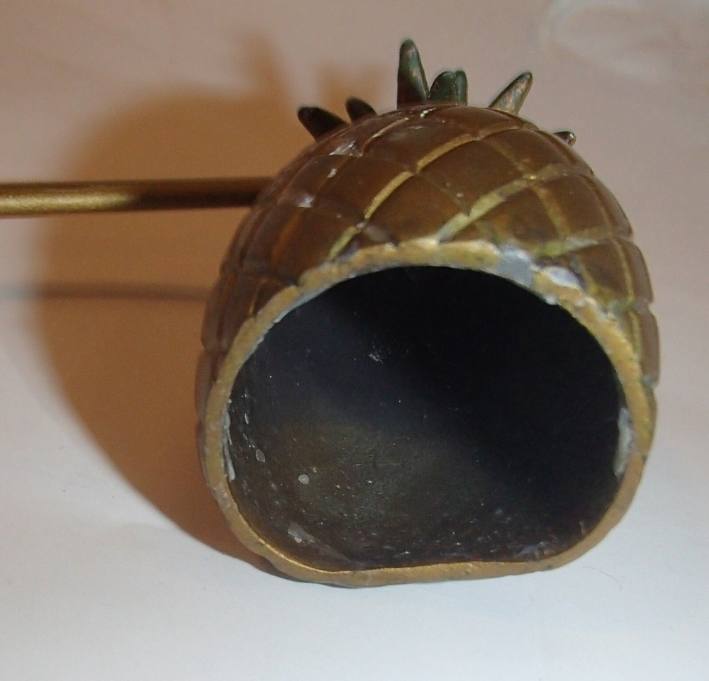 Brass Pineapple Candle Snuffer 7.5"