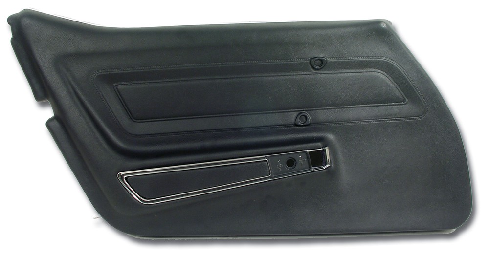 Corvette C3 Door Panel Black Standard LH 1977