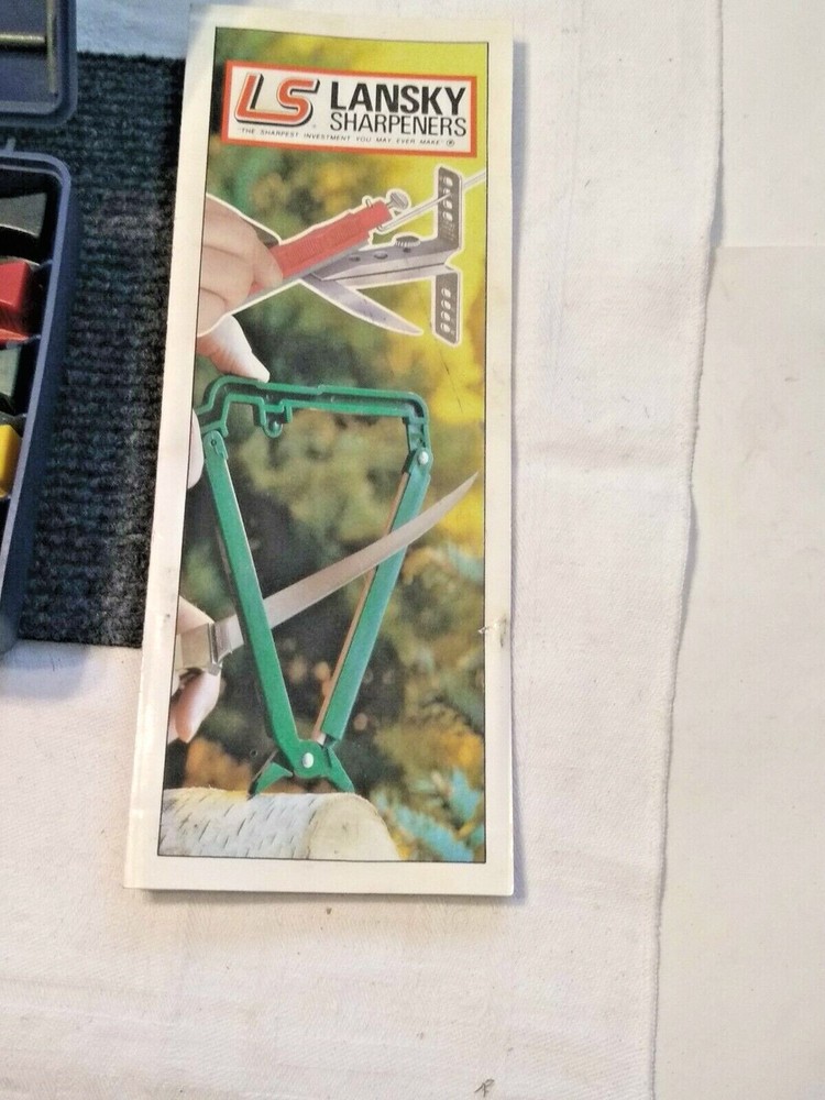 LANSKY Deluxe Controlled Angle Knife Sharpening System, W/ Manual