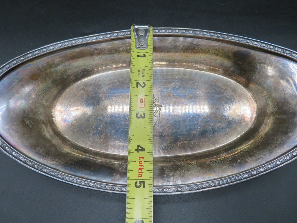 VTG Silver Plate Tray marked HOTEL DAVIS by Albert Pick & Co Bridgeport INC