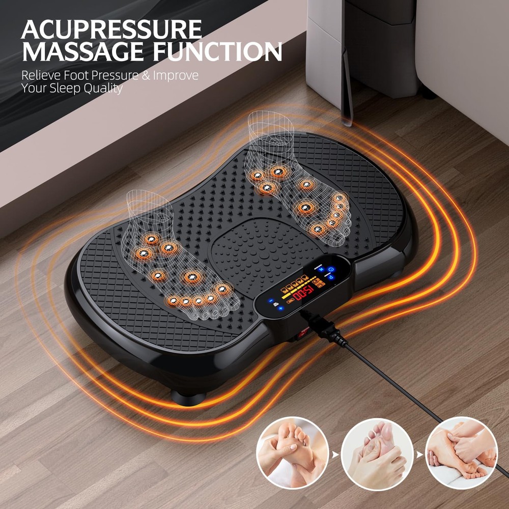 Vibration Plate Exercise Machine, Lymphatic Drainage Machine for Weight Loss,...