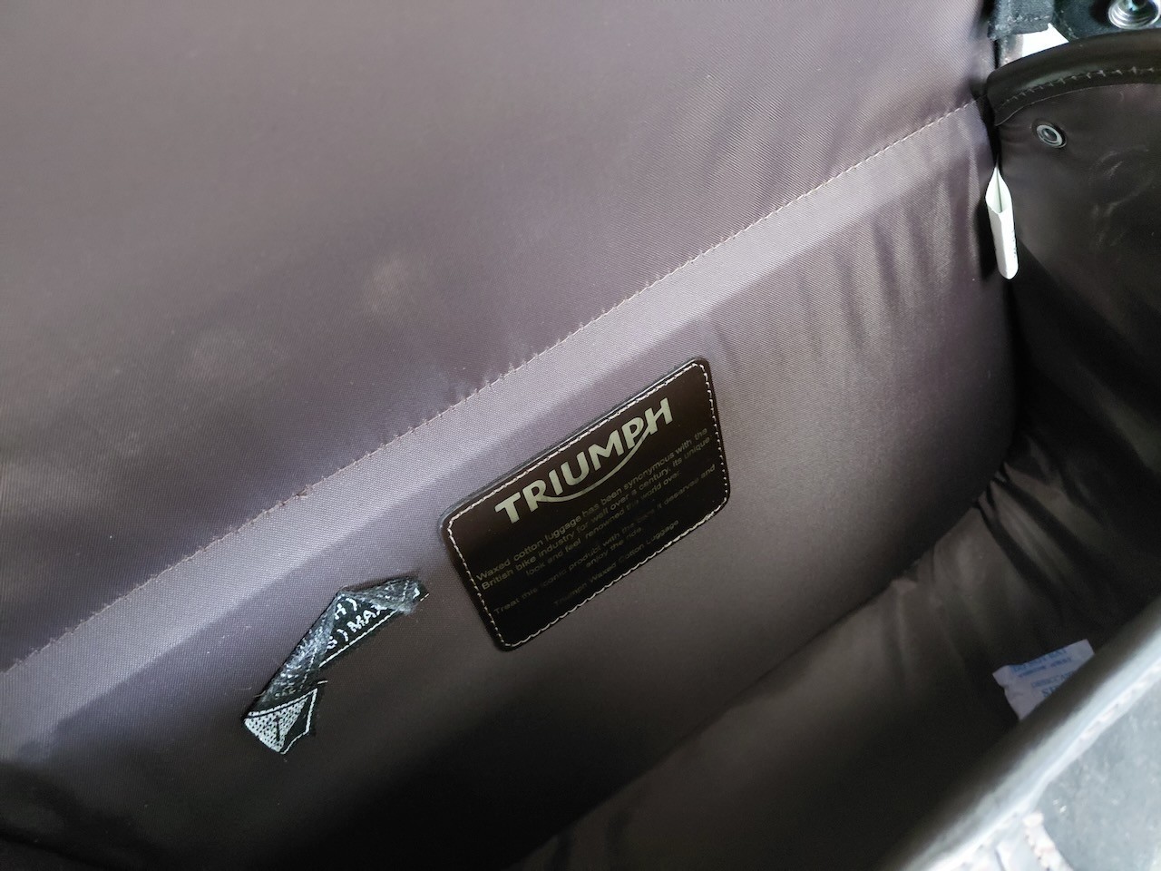 Triumph Bonneville T120 T100 Leather Waxed Luggage Panniers + Rails Brown