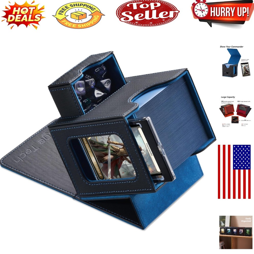 Enigma Commander Deck Box:  Storage & Display for MTG EDH