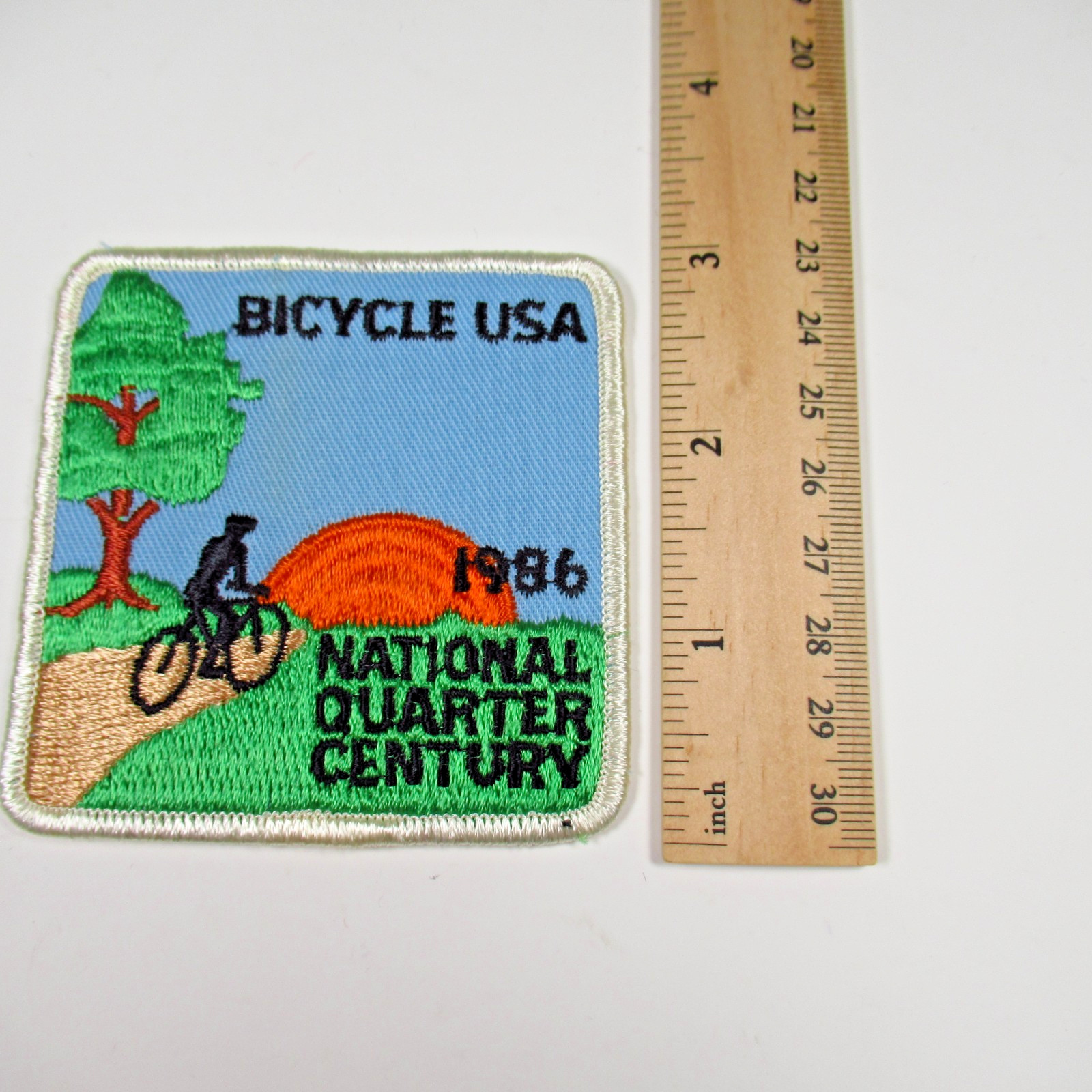 Bicycle USA National Quarter Century 1986 Vintage Cycling Patch