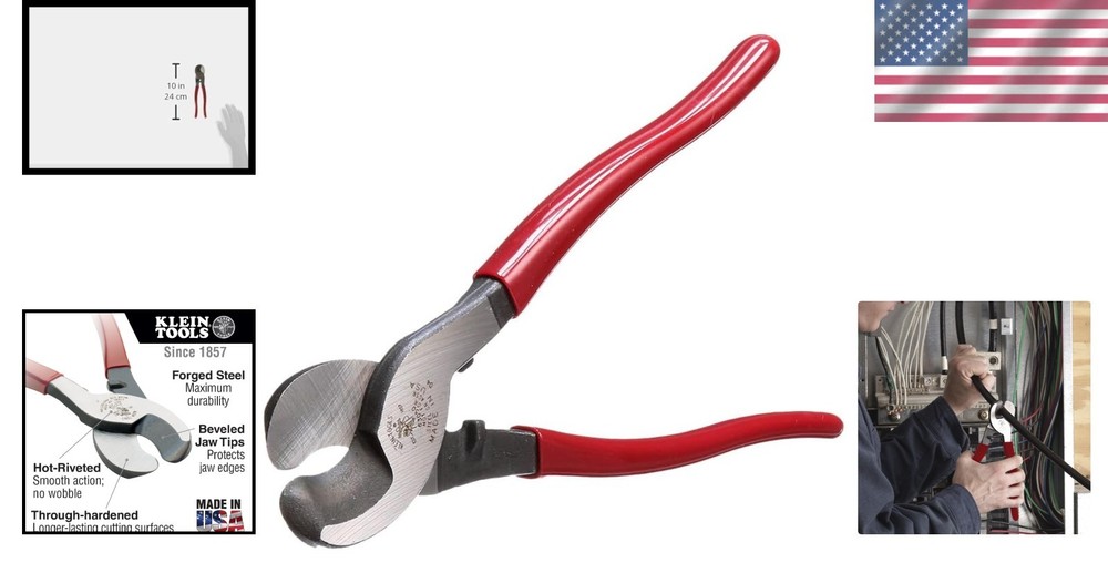 Compact Klein Tools 63050 Cable Cutter: For Electricians Handling Multiple Wires