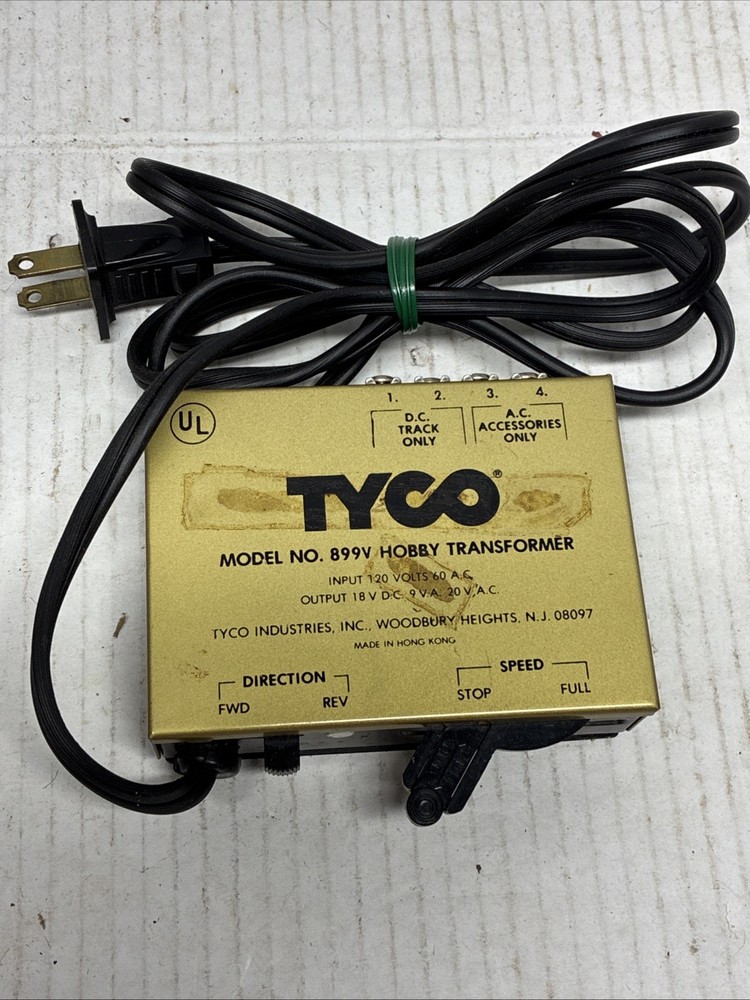 Tyco Hobby Transformer Model 899V Tested See Description