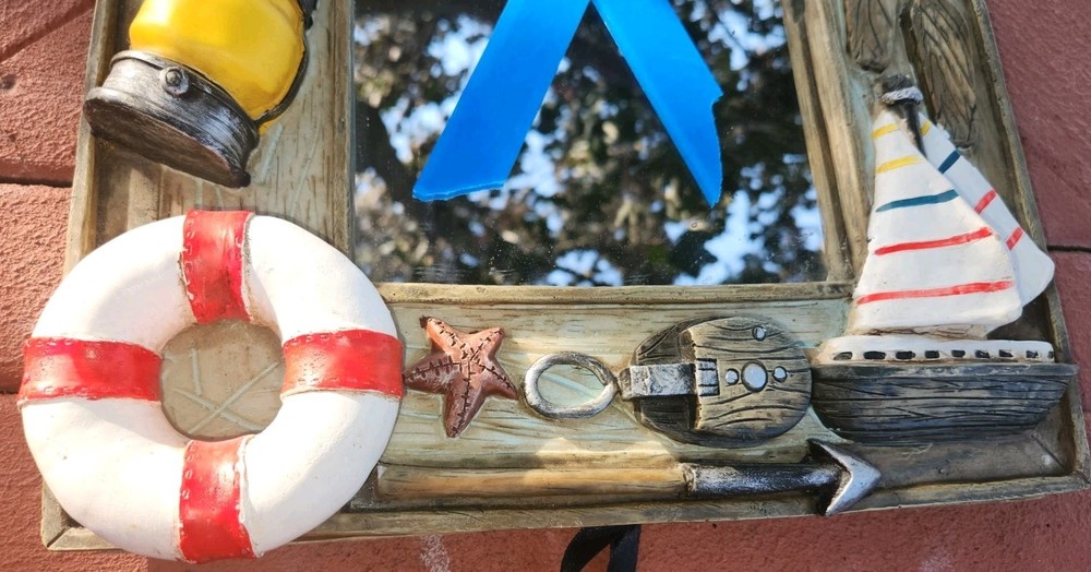 Nautical Themed Mirror; 17" x 13"