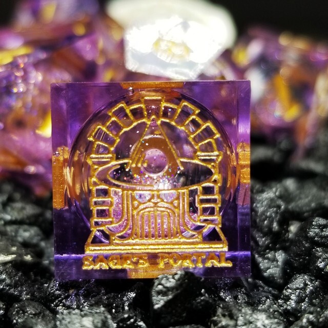 Sage's Spirits - Arcane Spirits Liquid Core Sharp Edge Resin Dice Set