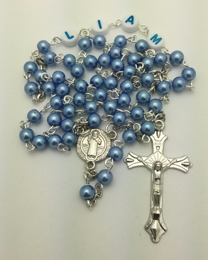 Personalized Baby's First Rosary Beads