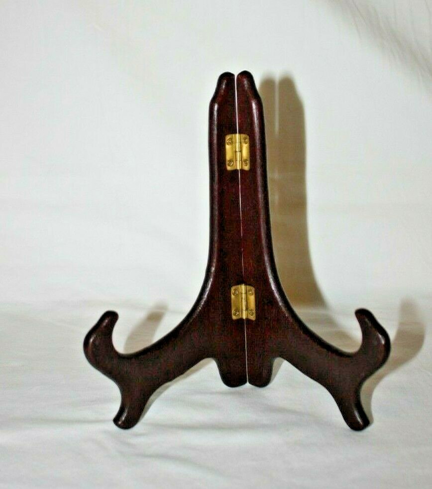 7" Hinged Rosewood Finish Display Easel
