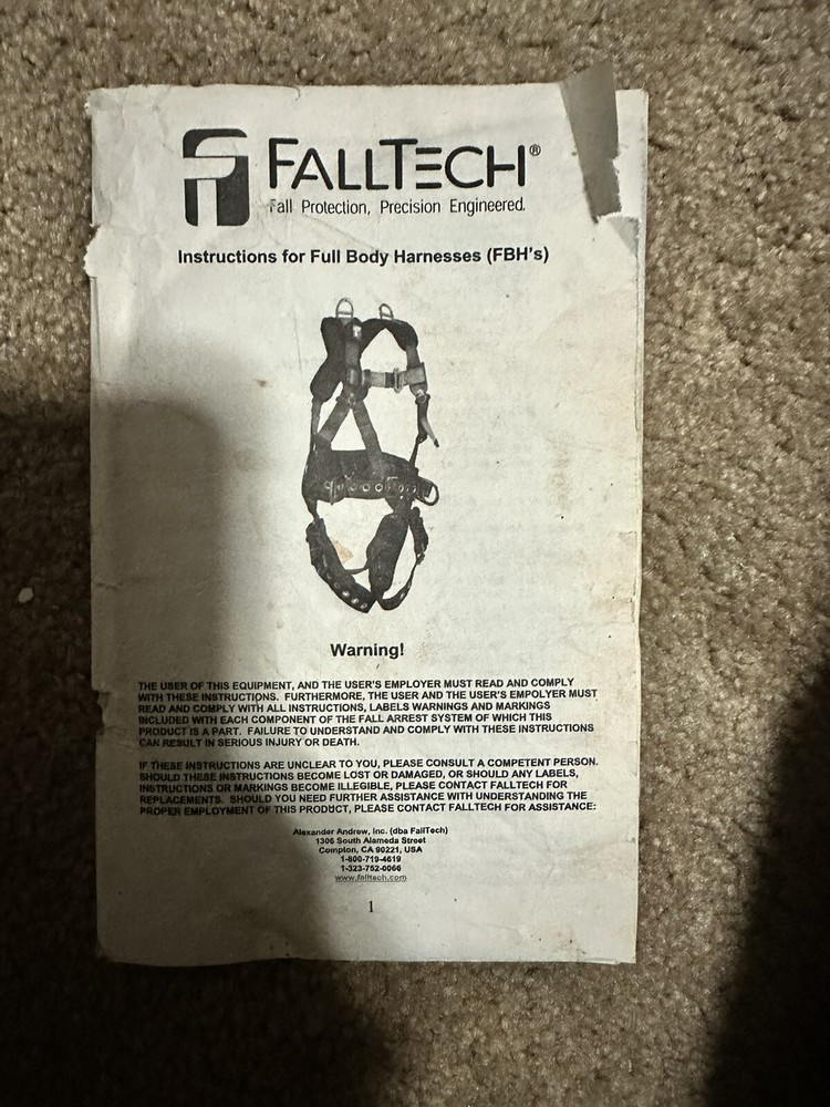 Fall tech Harness
