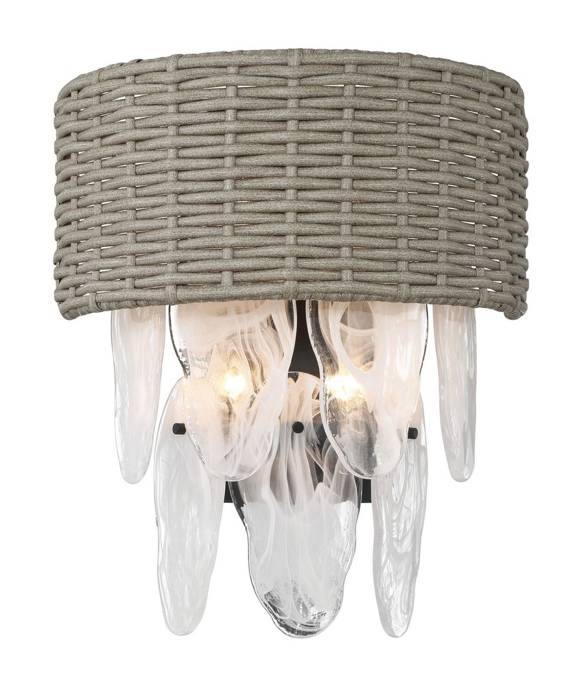 Minka Lavery Breakers Isle 4 Light Wall Sconce, Coal
