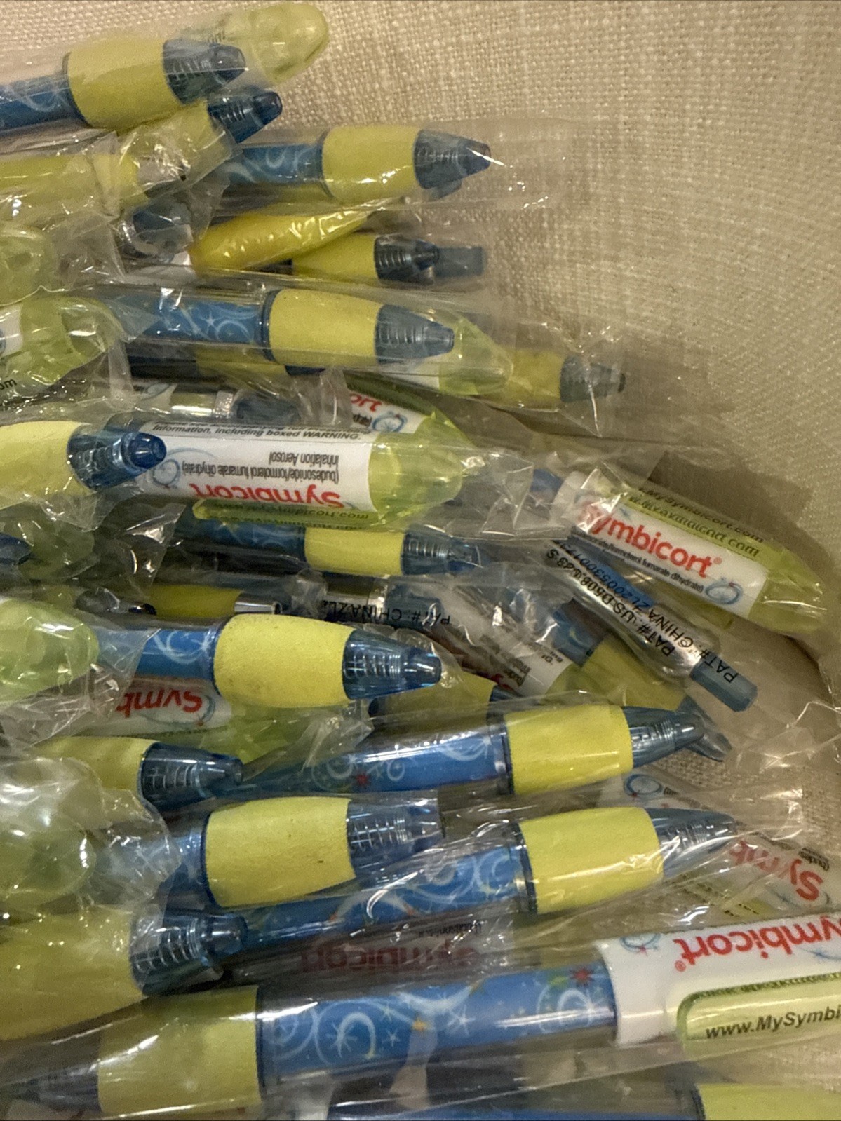 Pharmaceutical Drug Rep Collectible Promo Pens Symbicort Lot Of 100