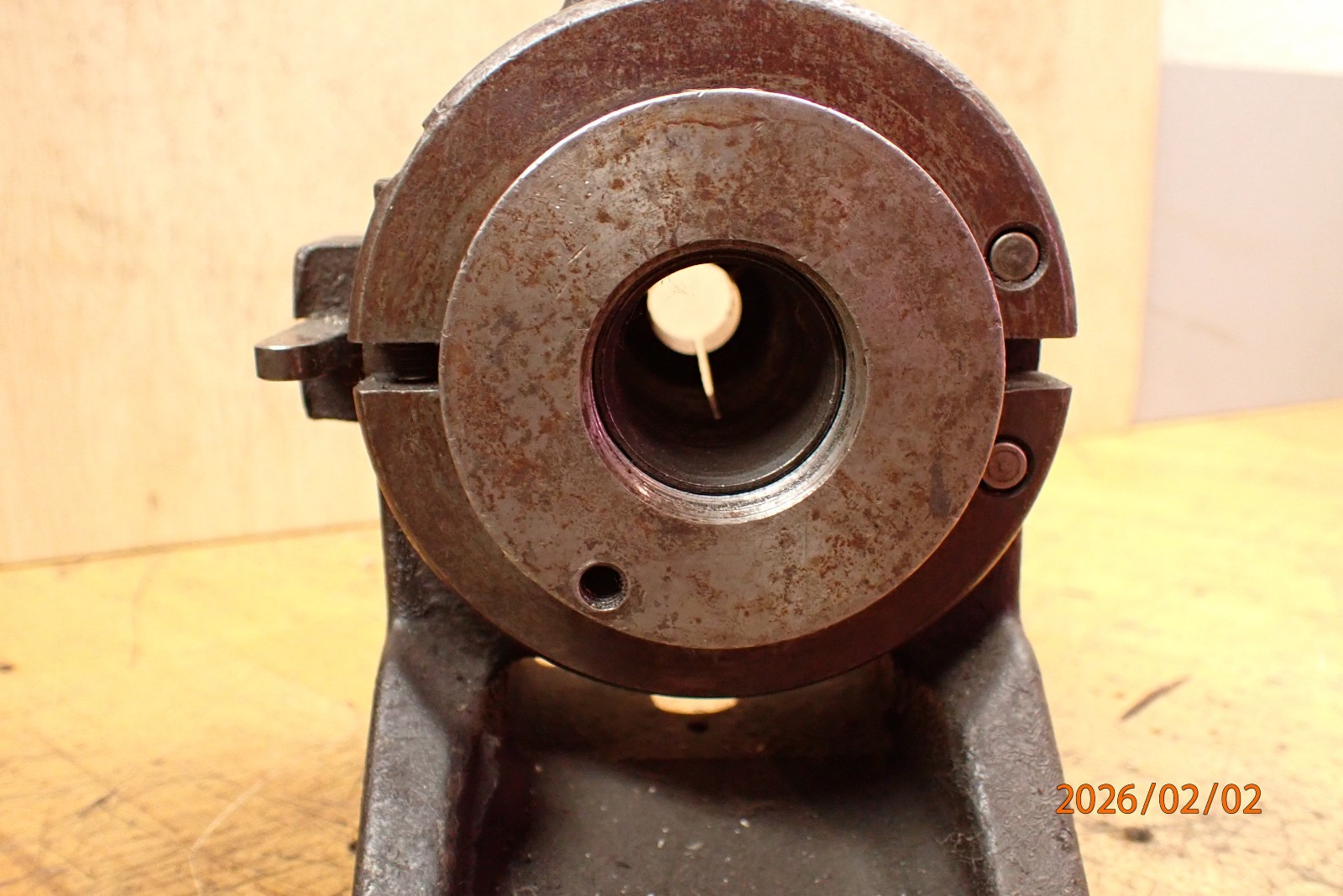 LOT BR45K: KALAMAZOO INDUSTRIES 5C COLLET INDEX FIXTURE W/ DRAW BAR