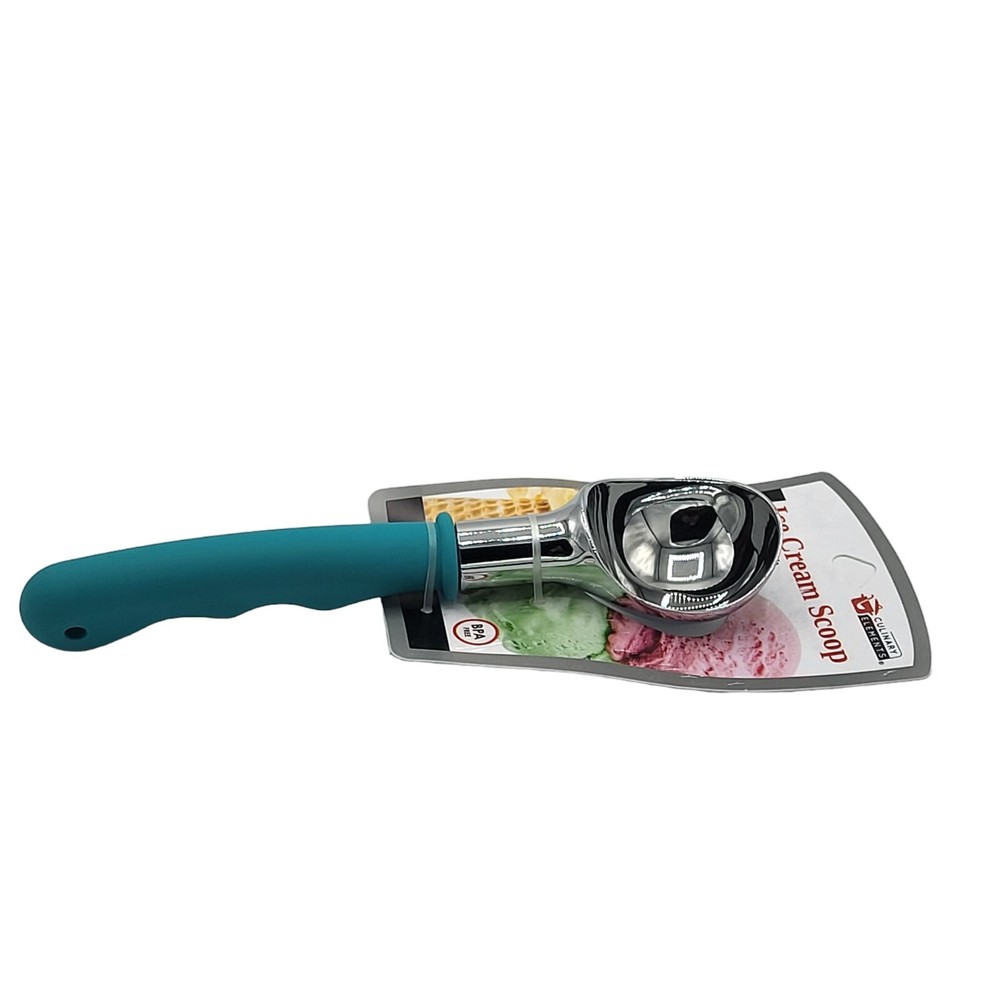 Culinary Elements Ice Cream Scoop Comfort Grip Handle Green