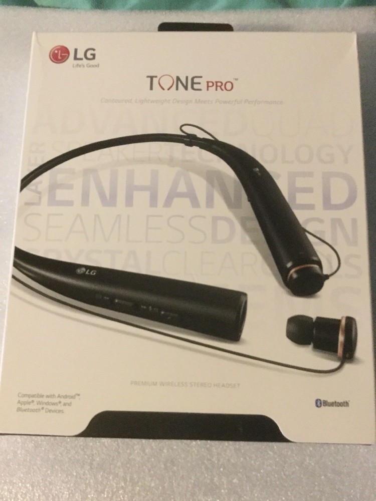 LG TONE PRO HBS780 Premium Bluetooth Wireless Stereo Headset-Black new open box