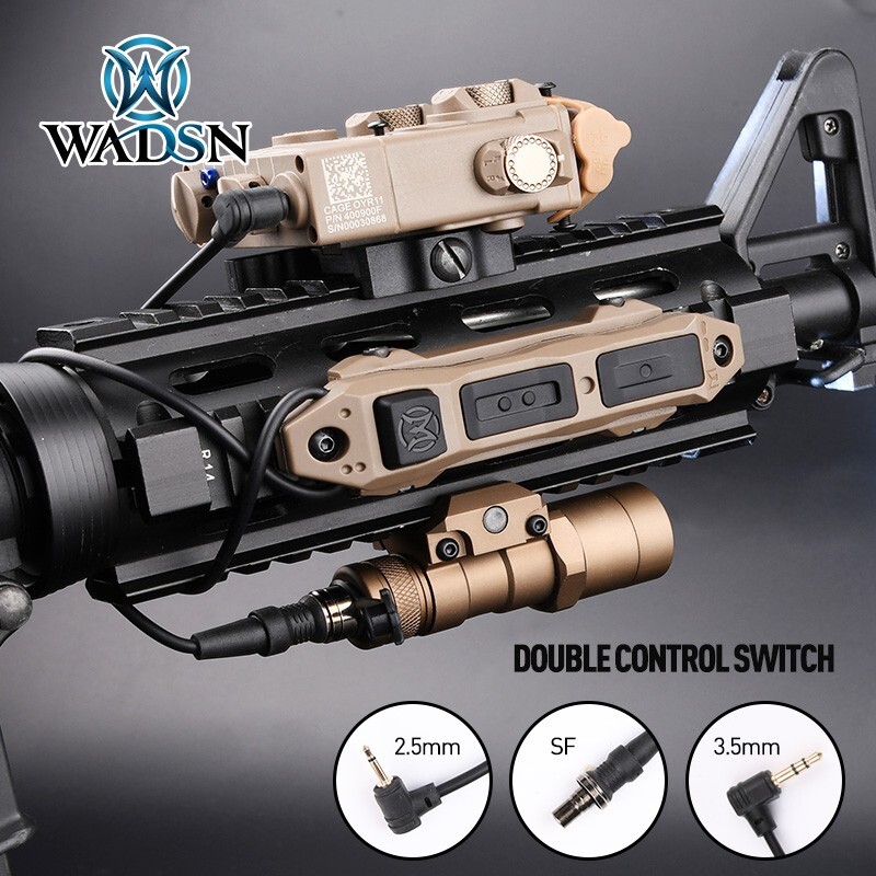 Tactical Augmented Remote Dual Switch Remote Control for DBAL PEQ M600 M300 Lamp