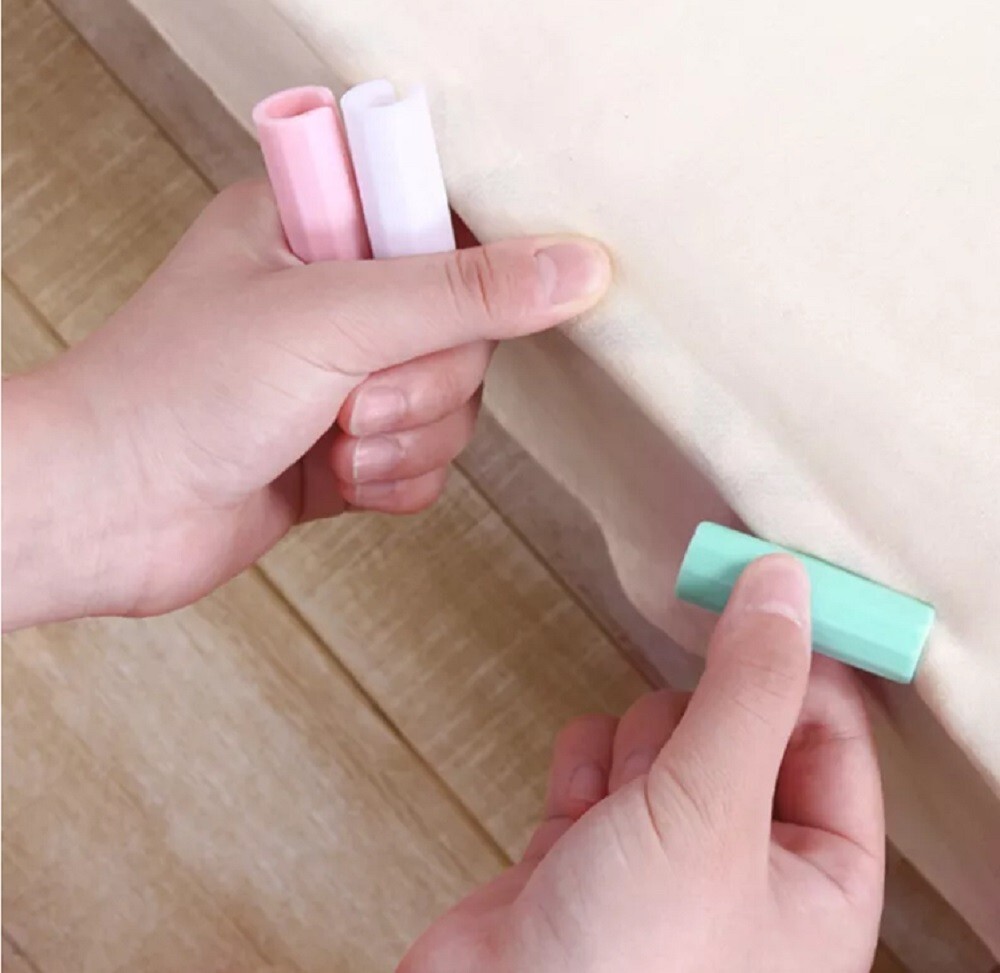 24-Piece Bed Sheet Holder Clips - Plastic Grippers Fasteners to Keep Sheets Snug