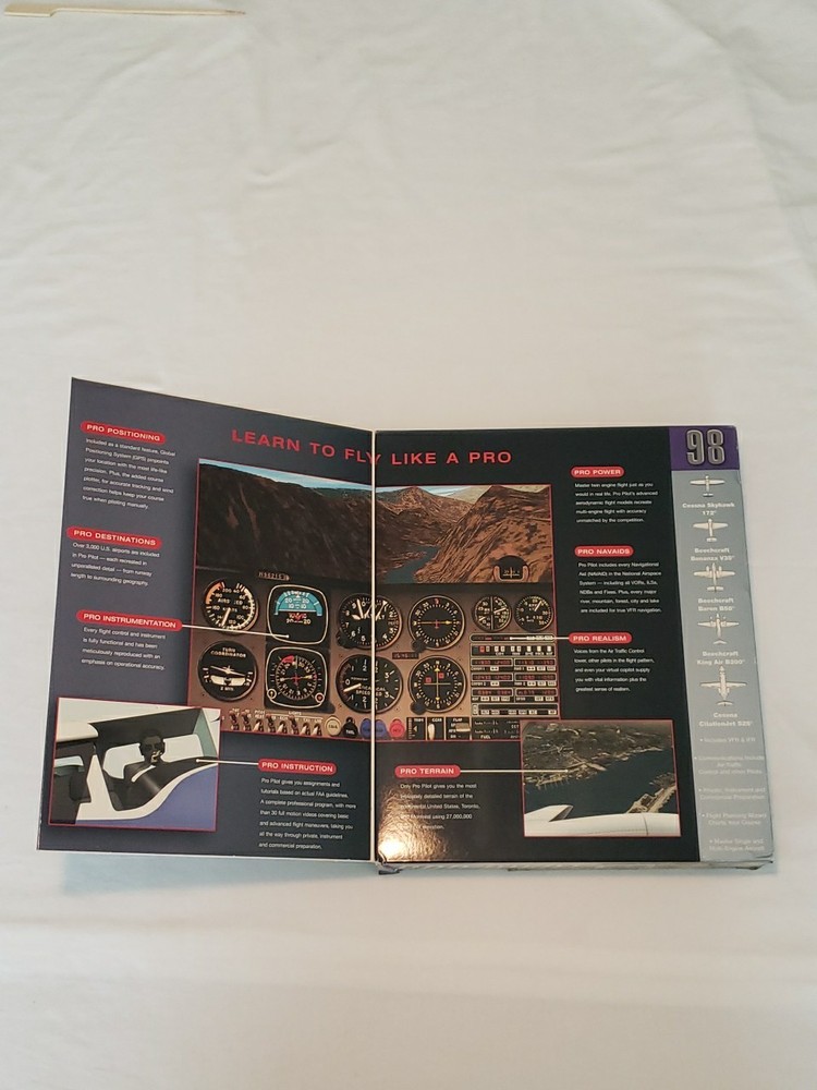 Sierra Pro Pilot Flight Simulator Windows CD PC Game W/ Strategy Guide 1997 NIP