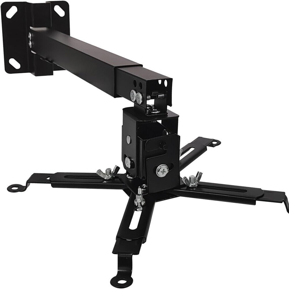 Universal Extendable Tilt DLP LCD Ceiling Projector Mount Bracket 44 lbs -Black