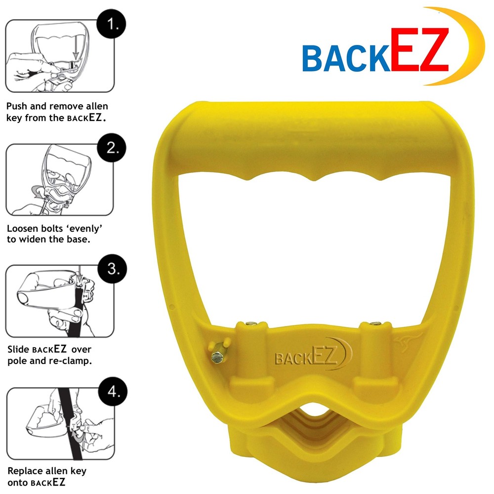 Back-Saving Tool Handle Labor-Saving Ergonomic Shovel or Rake Handle Attachme...