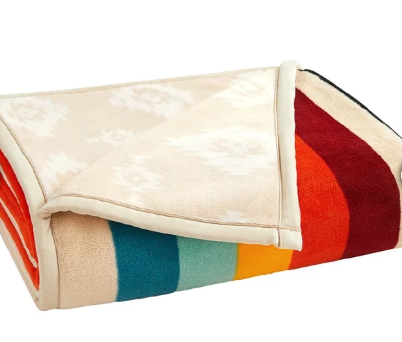 Pendleton Reversible Plush Throw, Mount Foraker 50x70in 100% Polyester, Soft NEW