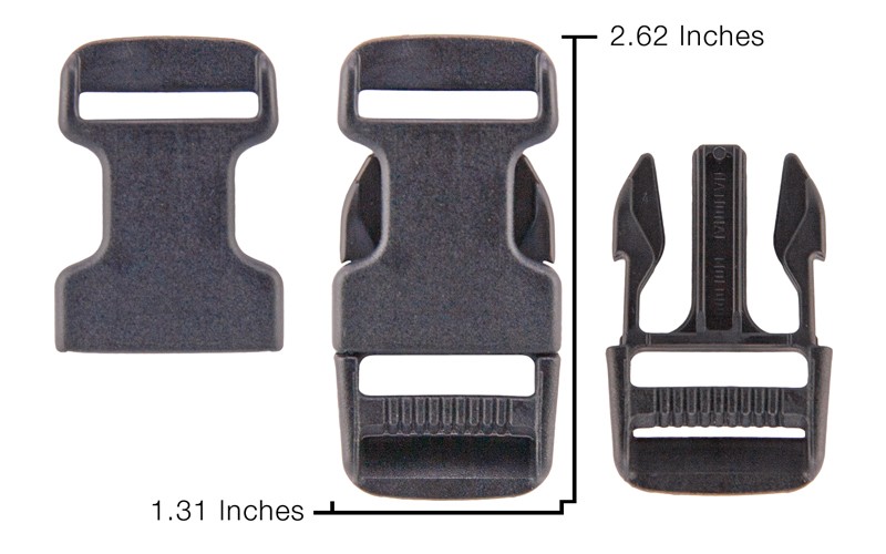 10 - 1 Inch National Molding Mojave Plastic Buckles