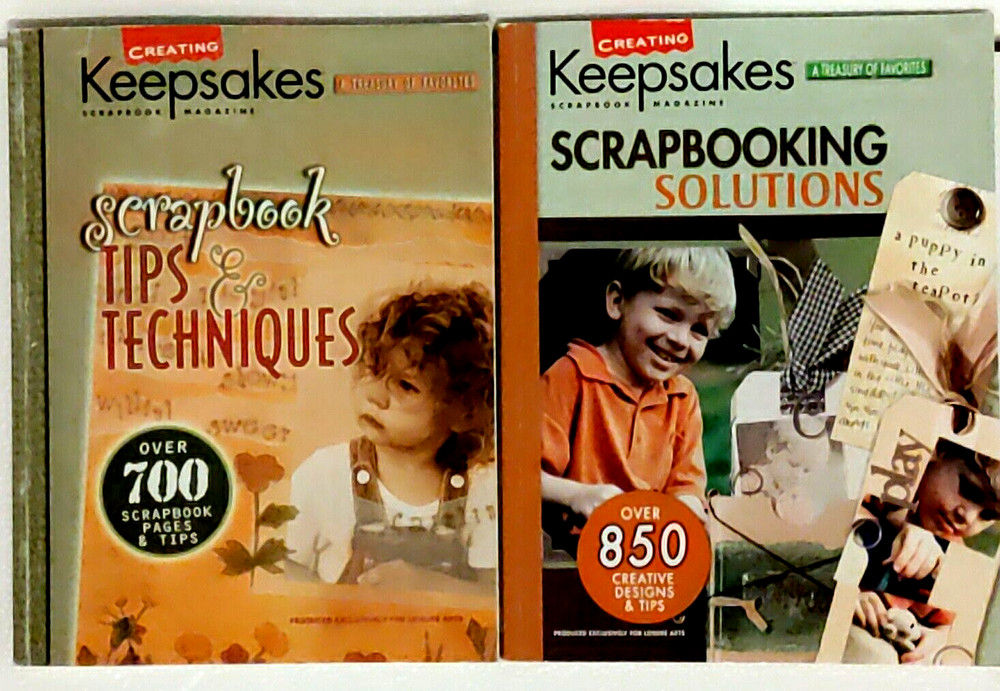 Lot of 2 Creating Keepsakes Scrapbook Magazines 2004 Solutions / Tips Techniques