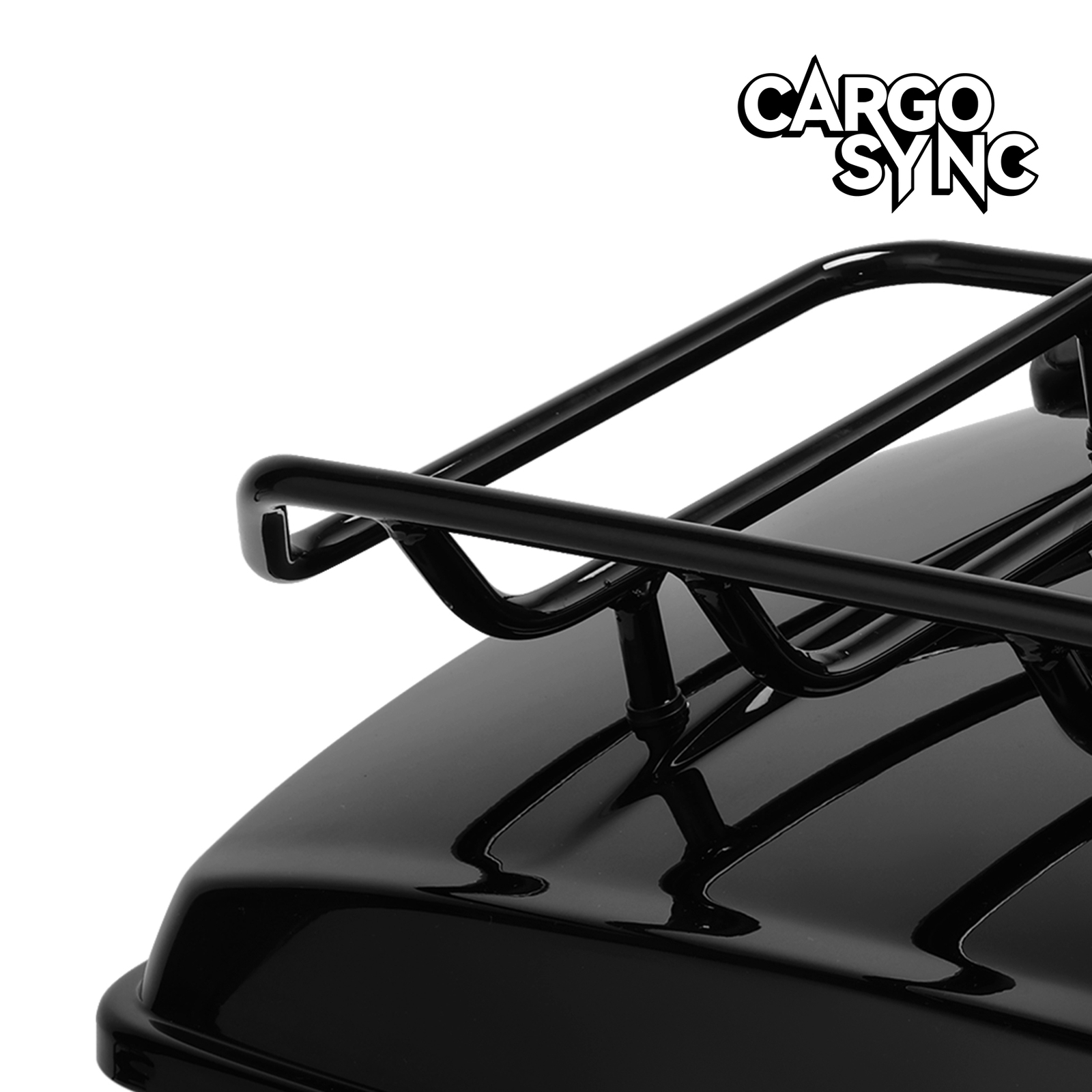 13.7“ King Trunk with Wrap Backrest Mount Rack Fit For Harley Touring '14-25