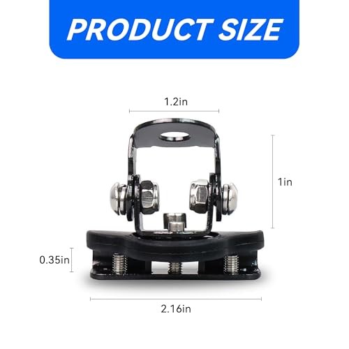 2PCS Car Led Light Bar Mounting Brackets, Adjustable LED Work Light Base Black