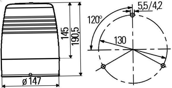 Rotating Beacon HELLA 2RL 008 965-011
