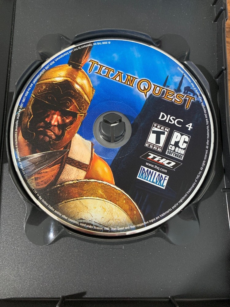 Titan Quest Computer Software Missing Disc 1