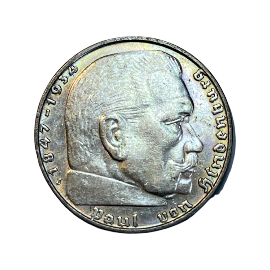 German 2 Mark Coin J 1938